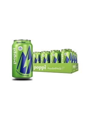 Poppi Alpine Blast Prebiotic Soda 12 Pack 12oz Cans Sparkling Drink Gut Health